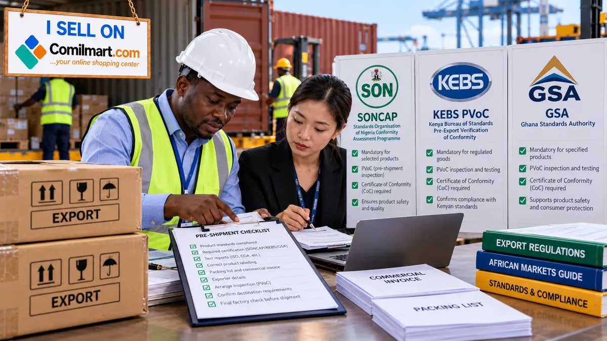 Product Standards and Certification for Selling in Nigeria, Kenya and Ghana: A Seller's Checklist (2026)