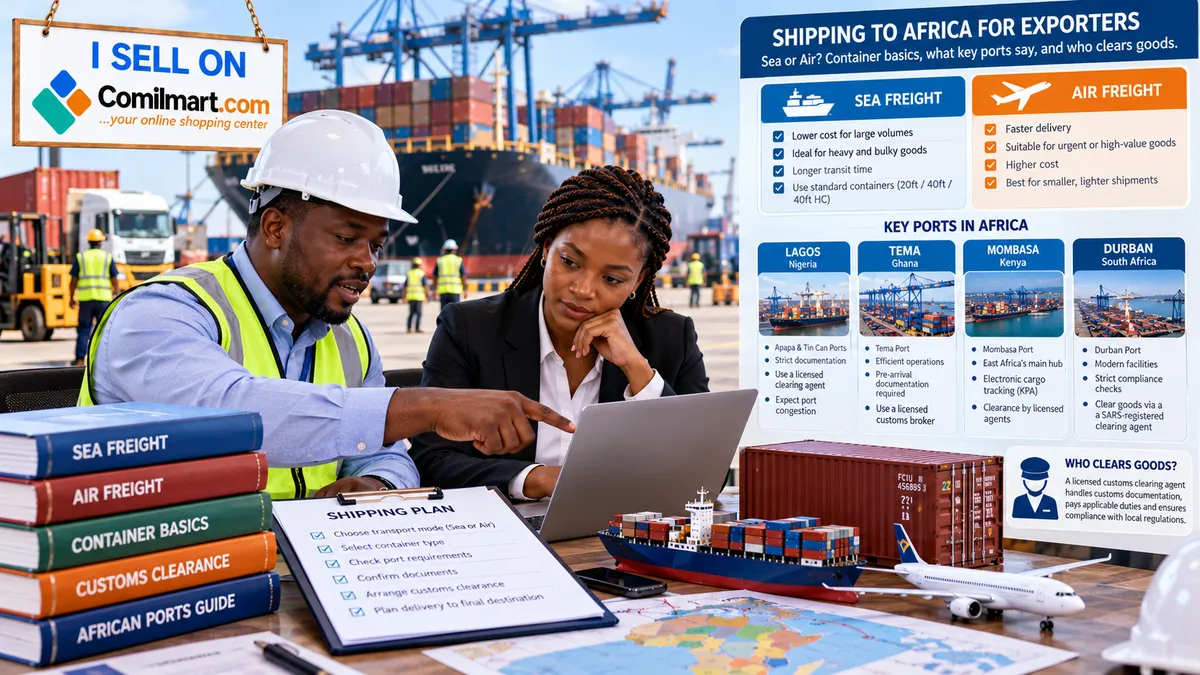 Shipping Goods to Africa: Sea Freight vs Air Freight for Exporters (2026)