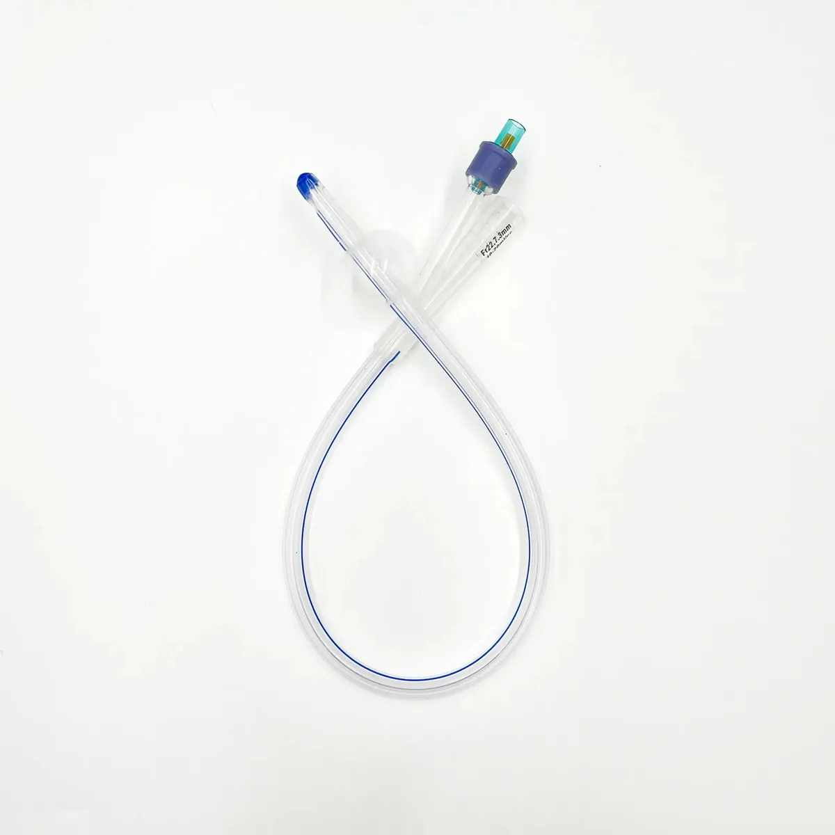 2-Way Silicone Foley Catheter, 100% Silicone, Sterile Single Use, 8-26 Fr