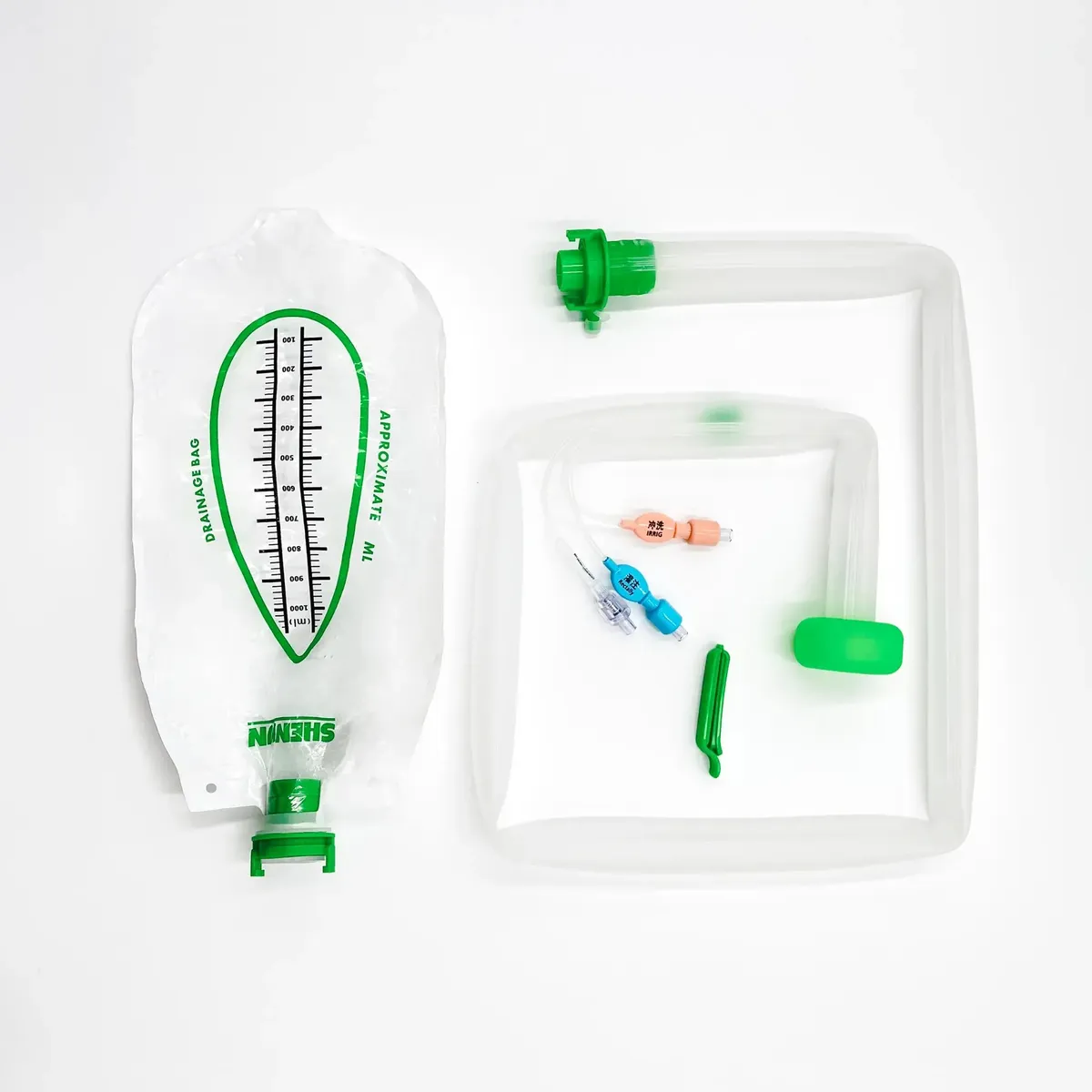 Fecal Management Kit with 2 Collection Bags, Fecal Incontinence System for ICU
